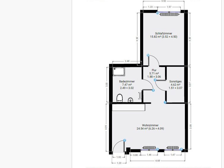 Schicke 2-Raum-Wohnung wartet auf neue Bewohner